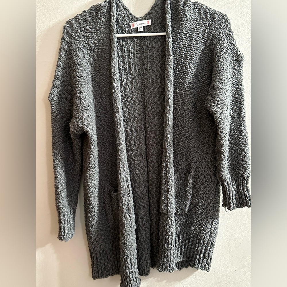 Chunky Gray Cardigan